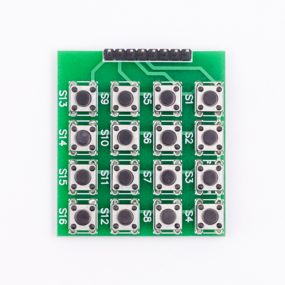 Матричный модуль клавиатуры 4*4, зелёный